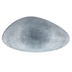 Studio Prints Raku Triangle Plates Topaz Blue 13.75inch / 35cm