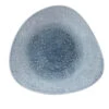 Studio Prints Raku Triangle Shallow Bowls Topaz Blue 10.9inch / 27.8cm -Churchill China 149683