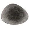 Studio Prints Raku Triangle Plate Quartz Black 10.25inch / 26cm -Churchill China 149695
