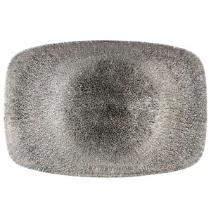 Studio Prints Raku Oblong Platter Quartz Black 13.87inch / 35.5cm 3 Studio Prints Raku Oblong Platter Quartz Black 13.87inch / 35.5cm