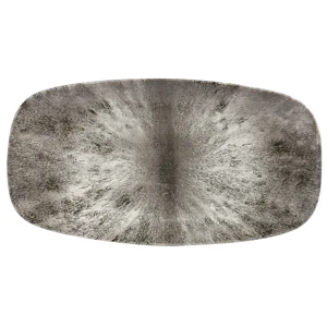 Studio Prints Stone Quartz Black Oblong Chefs Plate 13.75inch / 35.5cm 3 Studio Prints Stone Quartz Black Oblong Chefs Plate 13.75inch / 35.5cm