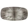 Studio Prints Stone Quartz Black Oblong Chefs Plate 11.75inch / 29.8cm -Churchill China 150129