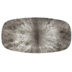 Studio Prints Stone Quartz Black Oblong Chefs Plate 11.75inch / 29.8cm