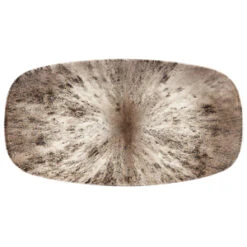 Studio Prints Stone Zircon Brown Oblong Chefs Plate 13.75inch / 35.5cm