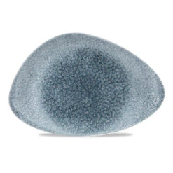 Studio Prints Raku Topaz Blue Triangle Chefs Plate 12inch / 30.5cm