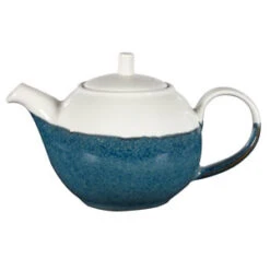 Churchill Monochrome Sapphire Blue Beverage Pot 15oz / 426ml