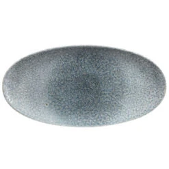 Studio Prints Raku Chefs Oval Plates Topaz Blue 13.6" / 34.7cm