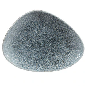 Studio Prints Raku Chefs Triangle Plates Topaz Blue 7.9" / 20cm 3 Studio Prints Raku Chefs Triangle Plates Topaz Blue 7.9" / 20cm