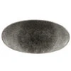 Studio Prints Raku Chefs Oval Plates Quartz Black 11.8" / 29.9cm -Churchill China 151092