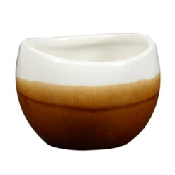 Churchill Bulb Dip Pots Cinnamon Brown 2.5oz / 70ml