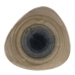 Churchill Stonecast Aqueous Bayou Triangle Plate 12.25inch / 31.1cm