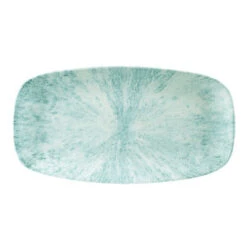 Churchill Studio Prints Stone Aquamarine Chefs' Oblong Plate 11.75inch / 29.8cm