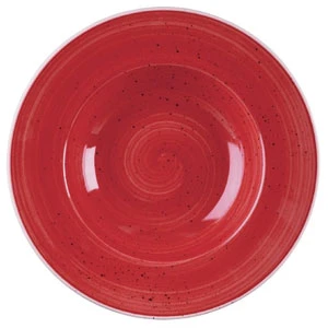 Churchill Stonecast Berry Red Wide Rim Bowl 9.5inch / 24cm 3 Churchill Stonecast Berry Red Wide Rim Bowl 9.5inch / 24cm