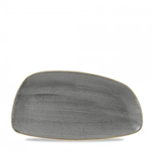 Stonecast Peppercorn Grey Chefs Geo Plate 13.75 X 7.25inch 3 Stonecast Peppercorn Grey Chefs Geo Plate 13.75 X 7.25inch