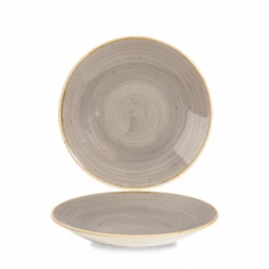Stonecast Peppercorn Grey Deep Coupe Plate 8.66inch