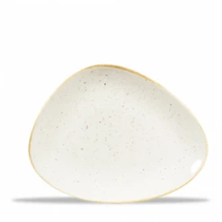 Stonecast Barley White Triangle Chefs Plate 10.375 X 8inch