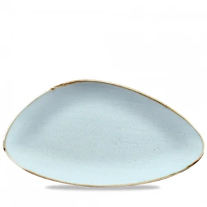 Stonecast Duck Egg Triangle Chefs Plate 13.75 X 7.375inch 3 Stonecast Duck Egg Triangle Chefs Plate 13.75 X 7.375inch