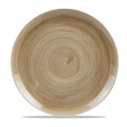 Stonecast Patina Antique Taupe Coupe Evolve Plate 12.75inch