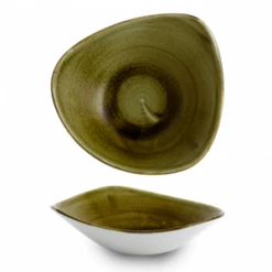 Stonecast Plume Green Lotus Bowl 9inch