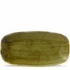 Stonecast Plume Green Chefs Oblong Plate 13.875 X 7.375inch -Churchill China 189028