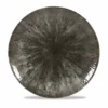 Stone Quartz Black Evolve Coupe Plate 11.25inch -Churchill China 189154