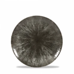 Stone Quartz Black Evolve Coupe Plate 6.5inch