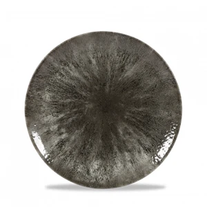 Stone Quartz Black Evolve Coupe Plate 8.67inch 3 Stone Quartz Black Evolve Coupe Plate 8.67inch