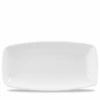 White X Squared Oblong Plate 13.50inch 2 White X Squared Oblong Plate 13.50inch -Churchill China 189350
