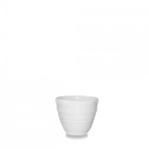White Ripple Dipper Pot 2oz 3 White Ripple Dipper Pot 2oz