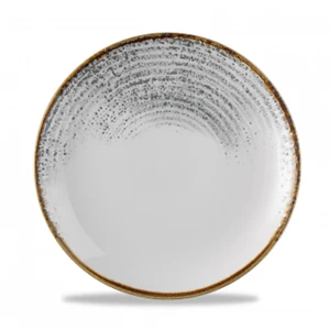 Homespun Accents Jasper Grey Evolve Coupe Plate 8.67inch 3 Homespun Accents Jasper Grey Evolve Coupe Plate 8.67inch
