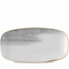 Homespun Accents Jasper Grey Chefs Oblong Plate 13.875 X 7.375inch -Churchill China 191657