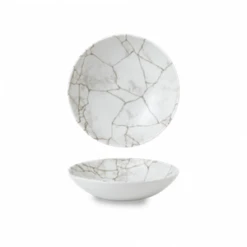 Studio Prints Kintsugi Agate Grey Evolve Coupe Bowl 7.25inch