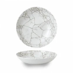 Studio Prints Kintsugi Agate Grey Evolve Coupe Bowl 9.75inch