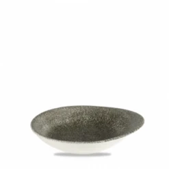Raku Quartz Black Round Round Dish 6.375 X 5.625inch