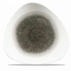 Raku Quartz Black Lotus Plate 12inch