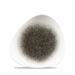 Raku Quartz Black Lotus Plate 7inch