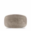Raku Quartz Black Oblong Chefs Plate 7.80 X 4.75inch