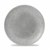 Raku Jasper Grey Evolve Coupe Plate 10.25inch 1 Raku Jasper Grey Evolve Coupe Plate 10.25inch -Churchill China 191789