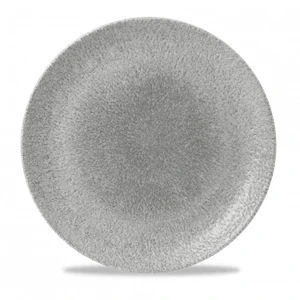 Raku Jasper Grey Evolve Coupe Plate 11.25inch 3 Raku Jasper Grey Evolve Coupe Plate 11.25inch