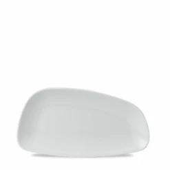 White Chefs Geo Plate 11.75 X 6.125inch