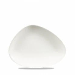 White Triangle Chefs Plate 7.75 X 5.75inch