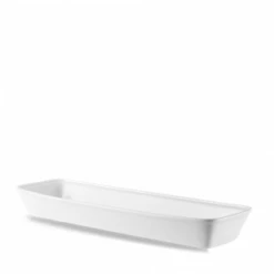 White Cookware Rectangle Baking Dish 21 X 6.5 X 2.5inch / 53 X 16 X 6.2cm