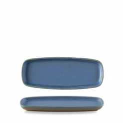 Emerge Oslo Blue Oblong Plate 10 X 3.875inch / 25 X 10cm