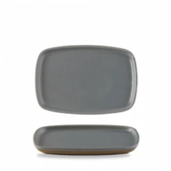 Seattle Grey Oblong Plate 8.75 X 6inch