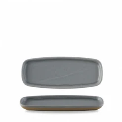 Seattle Grey Oblong Plate 10 X 3.875inch