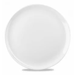 White Round Evolve Plate 12inch