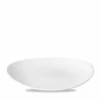 White Orbit Oval Coupe Plate 12.5inch -Churchill China 193525