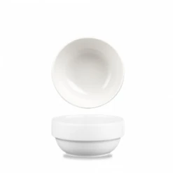 White Profile Stacking Bowl 12.6oz