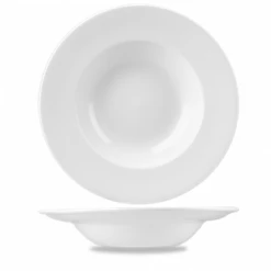White Profile Wide Rim Bowl Large 10.90inch