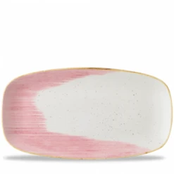 Stonecast Accents Petal Pink Chefs Oblong Plate 13.875 X 7.375inch